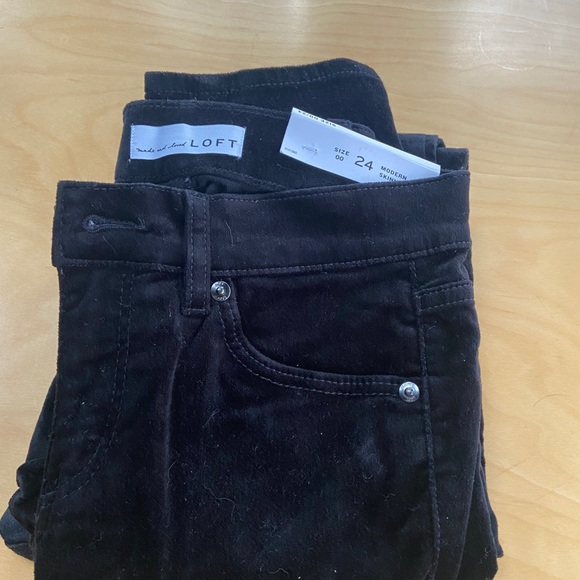 Ann Taylor Loft velvet pant - Picture 4 of 4